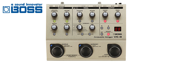BOSS VE-8 Acoustic Singer 本体 BOSS ( ボス ) VE-8 Acoustic Singer 送料無料 | サウンドハウス