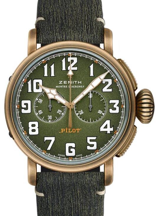 Zenith Pilot Type 20 Chronograph Adventure Bronze Green Arabic