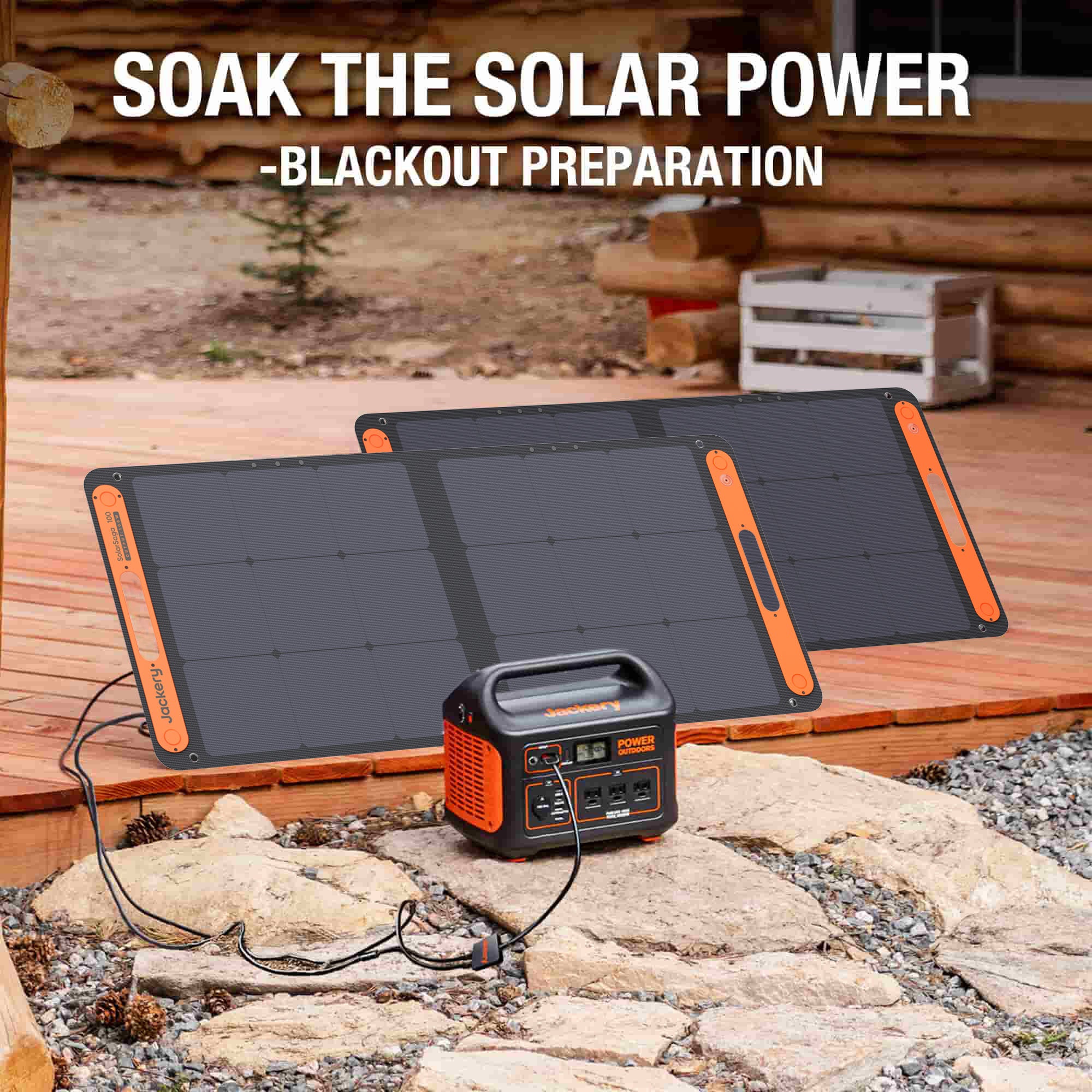 Jackery Flexible & Portable SolarSaga 100W