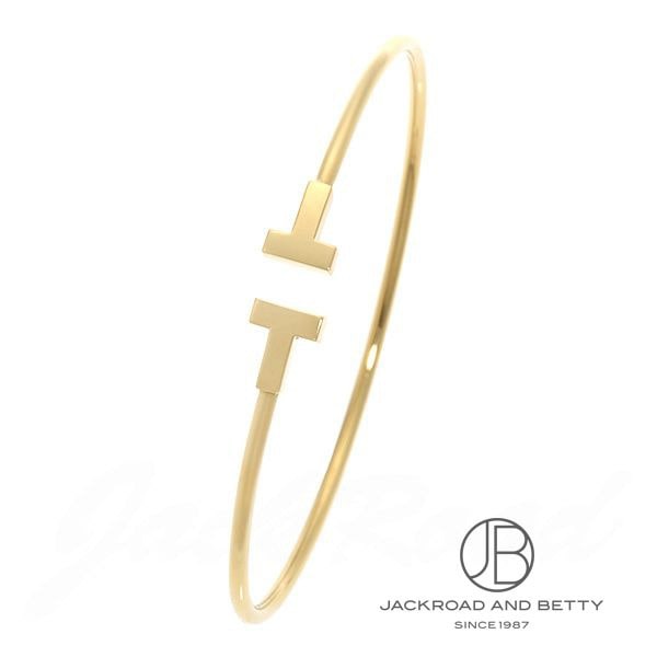 Tナローワイヤーブレスレット ミディアム[33263511] T Narrow Wire