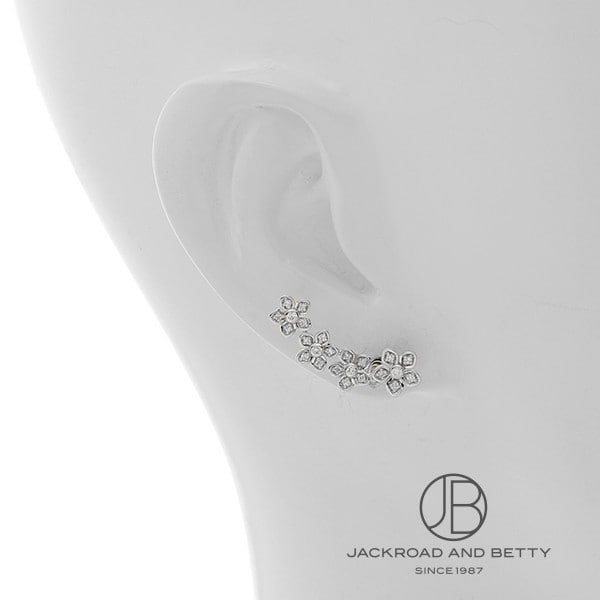 ワイルドフラワー プティ パヴェ ダイヤモンド イヤークライマー