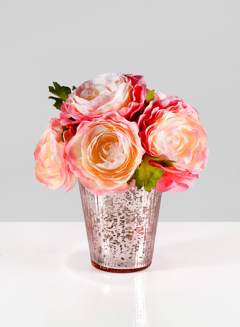 工芸品 Multi Glass Flower Vase (Pink) 工芸品 Multi Glass Flower