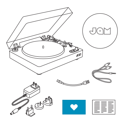 Spun Out Bluetooth Turntable | JAM Audio