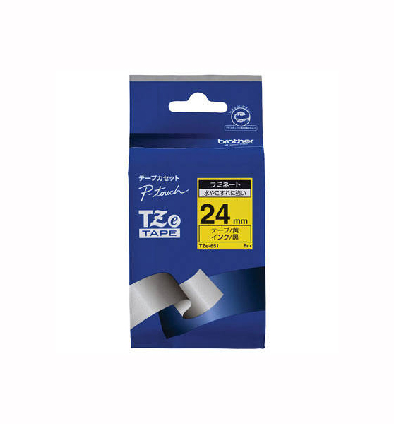 ブラザー]「ピータッチ」専用ラミネートテープ（黄色テープ12mm幅