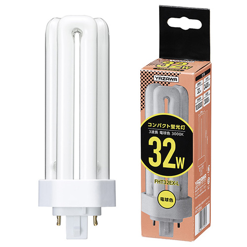 ヤザワコーポレーション] コンパクト形蛍光灯 32形 電球色 FHT32EXL
