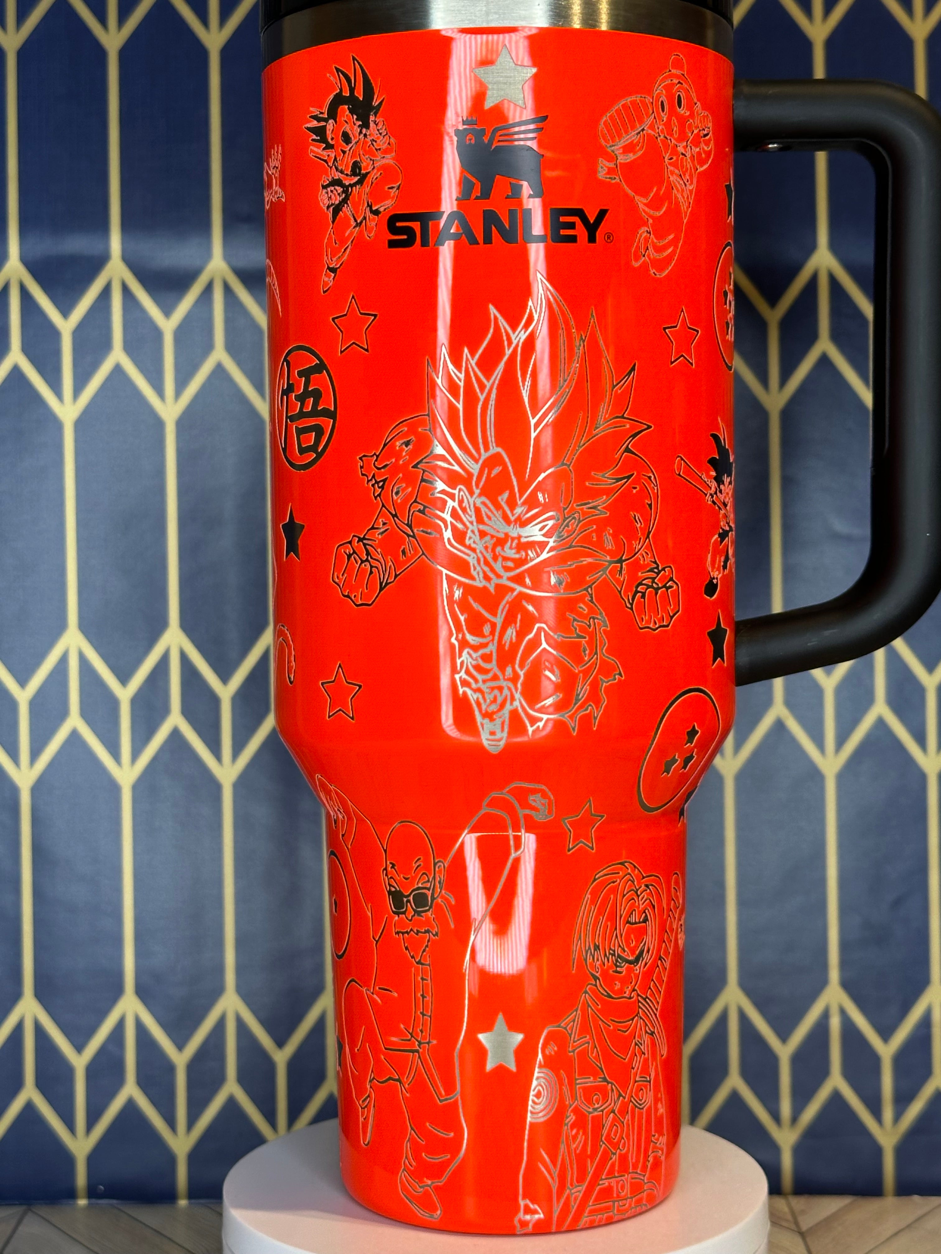 Dragon Ball Z Inspired Engraved Tumbler - Stanley Quencher 30/40oz