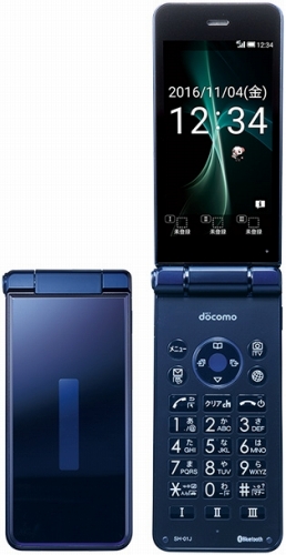 SHARP docomo 【SIMロックあり】 AQUOS ケータイ SH-01J Blue Blackの