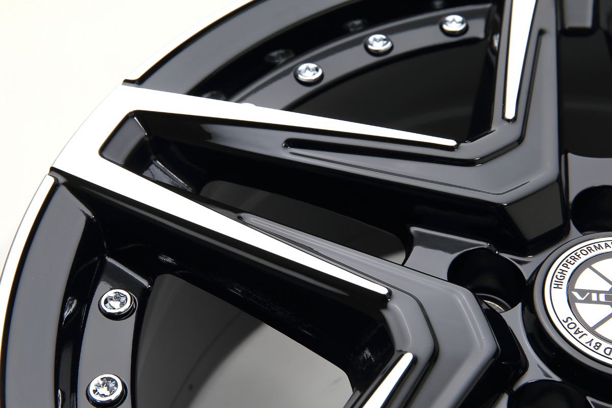 JAOS ASTELLA CM-03 17x7.5J+44 5H114.3 ブラックポリッシュ ｜株式