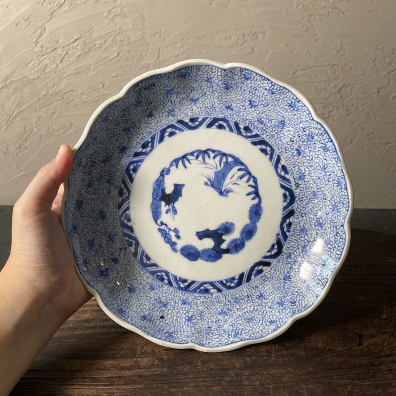 古伊万里、盆栽図六寸皿 5枚 5寸皿・6寸皿 - 古美術 双葉葵 ONLINE SHOP