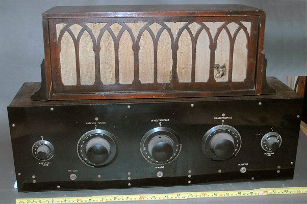 ニュートロダインラジオアンティークラジオ真空管ラジオ