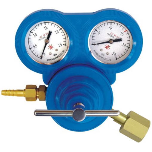 R-75K-OX]酸素調整器 圧接用 関東式｜阪口製作所