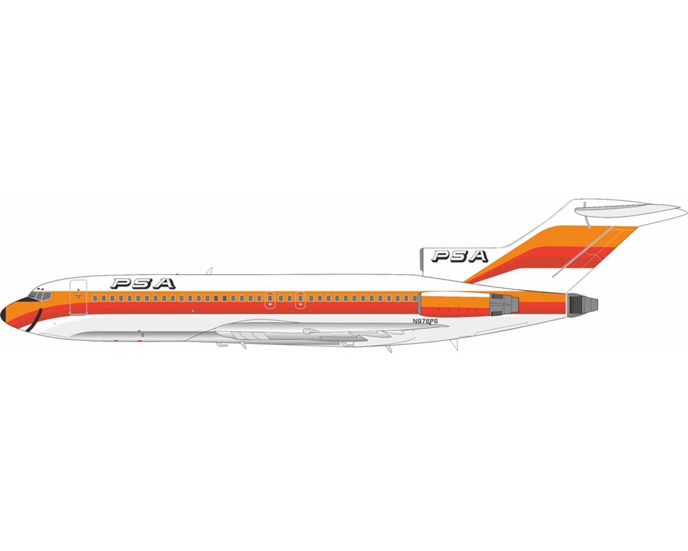 www.JetCollector.com: PSA B727-100 w/stand N976PS 1:200 Scale