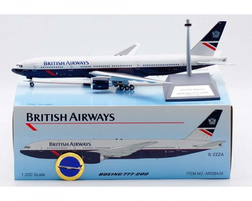 www.JetCollector.com: British Airways B777-200 w/stand and coin G