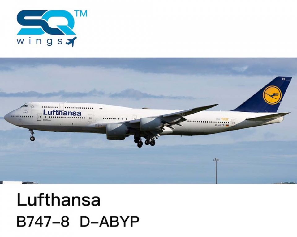 www.JetCollector.com: Lufthansa B747-8 w/stand D-ABYP 1:200 Scale
