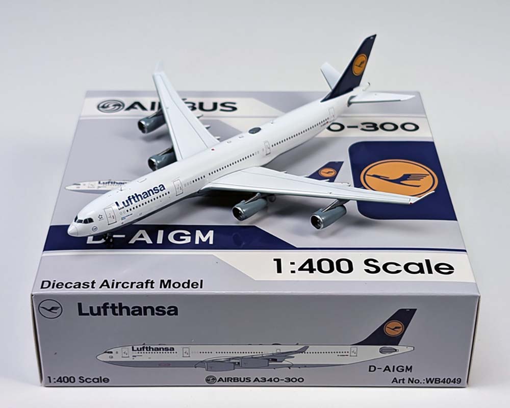 www.JetCollector.com: Lufthansa Airbus A340-300 o/c w/stand D-AIGM