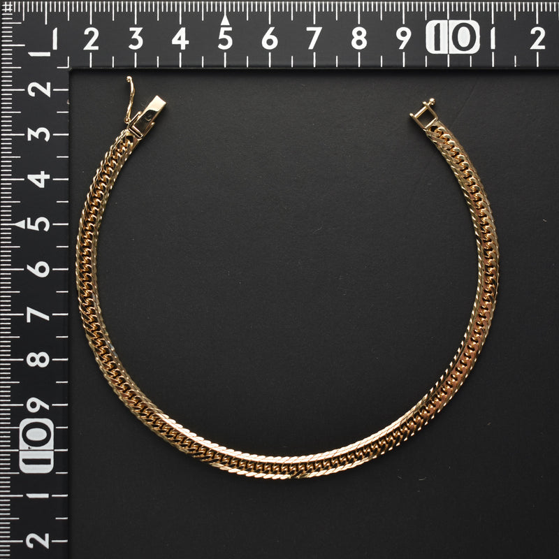 喜平 アンクレット K18 トリプル Mカット 13.5g 22cm 造幣局検定マーク