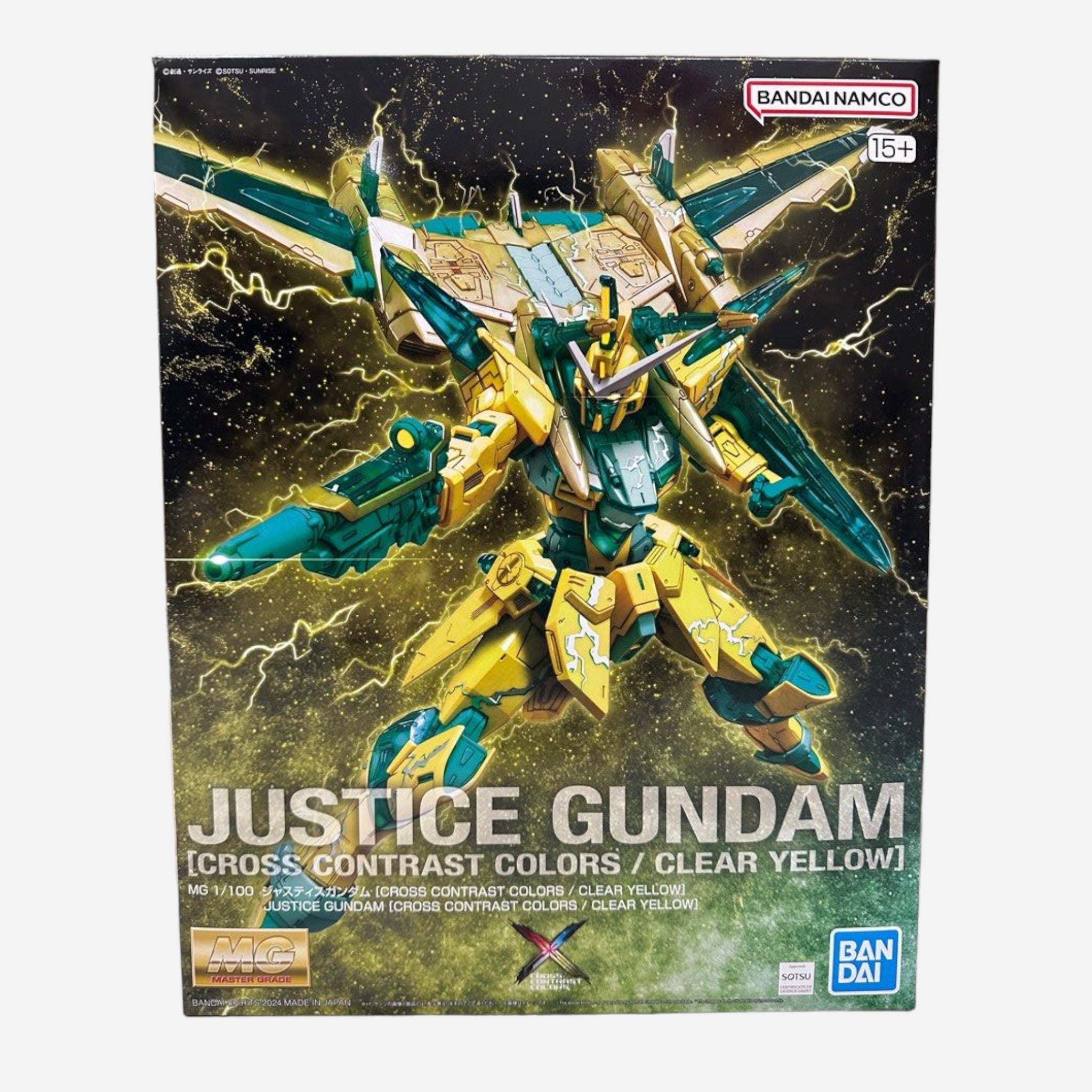 MG 1/100 JUSTICE GUNDAM [CROSS CONTRAST COLORS / CLEAR YELLOW