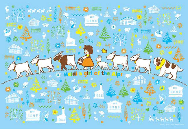 ジグソーパズル ハイジ 牧場のダンス 300ピース 廃盤 ジグソーパズル