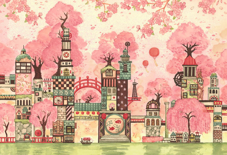 EPO-26-331 西村典子 桜町三十四番街 300ピース エポック社 の商品詳細