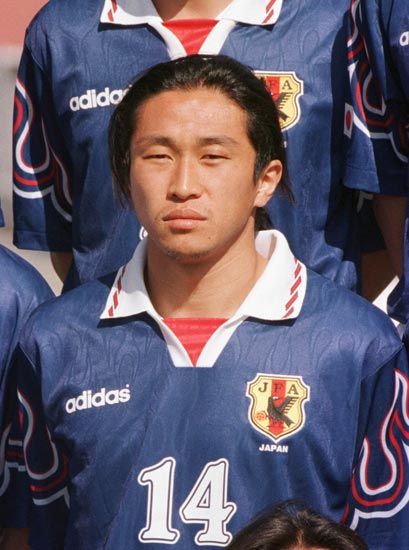 岡野雅行 FW。98年フランス…：サッカーW杯 歴代日本代表全選手 写真