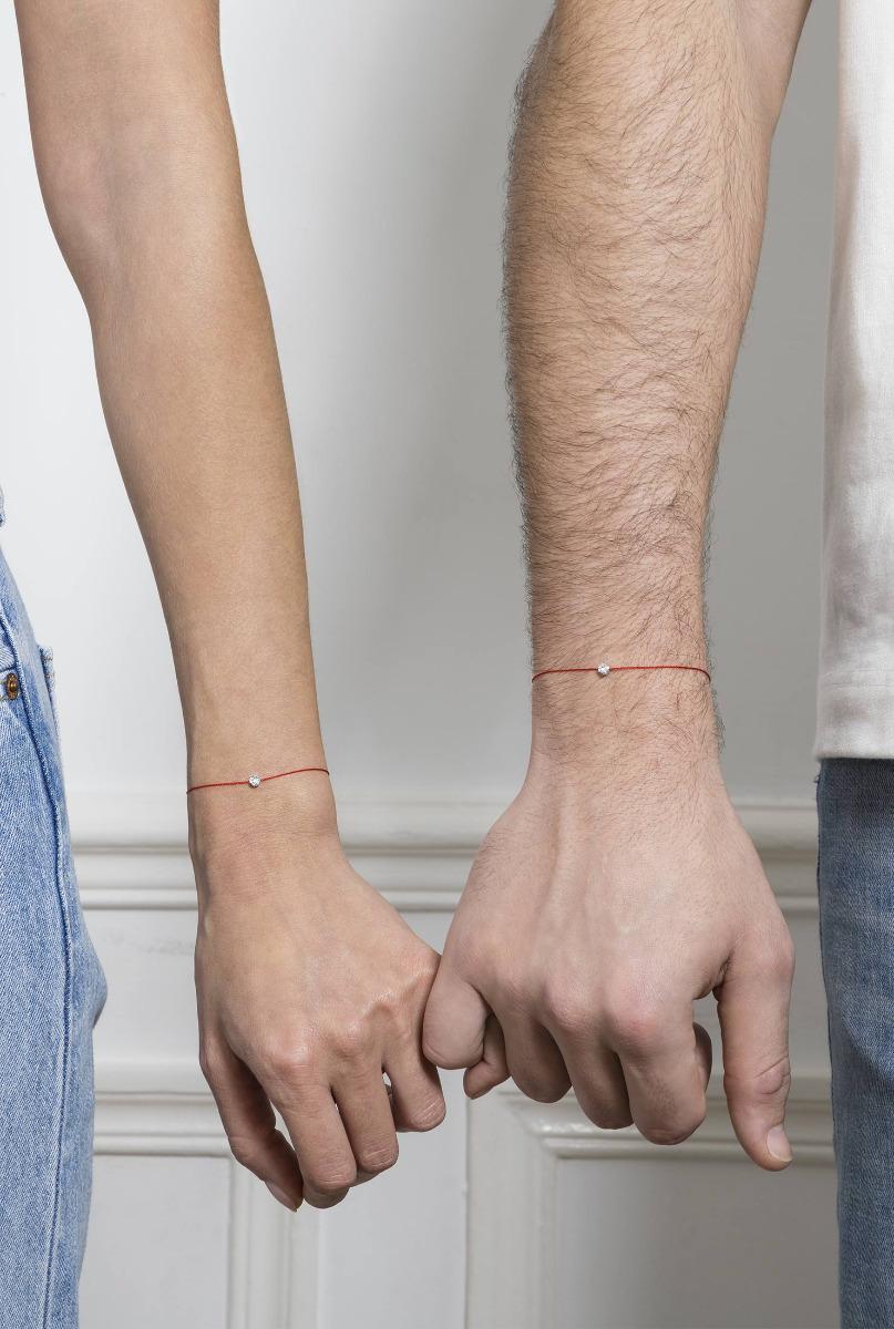 Redline ジュエリー Pure のブレスレットのスレッドイエローゴールド