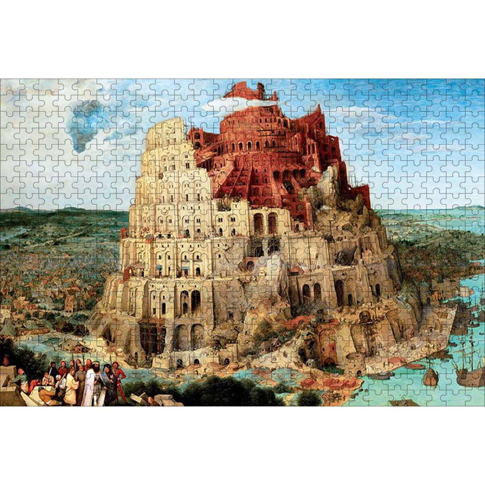 絵画パズル ブリューゲル バベルの塔 500ピース 38×52cm 木製