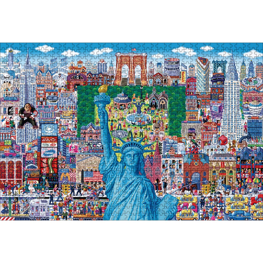 ジグソーパズル ニューヨーク名所大集合 1000ピース 50×75cm