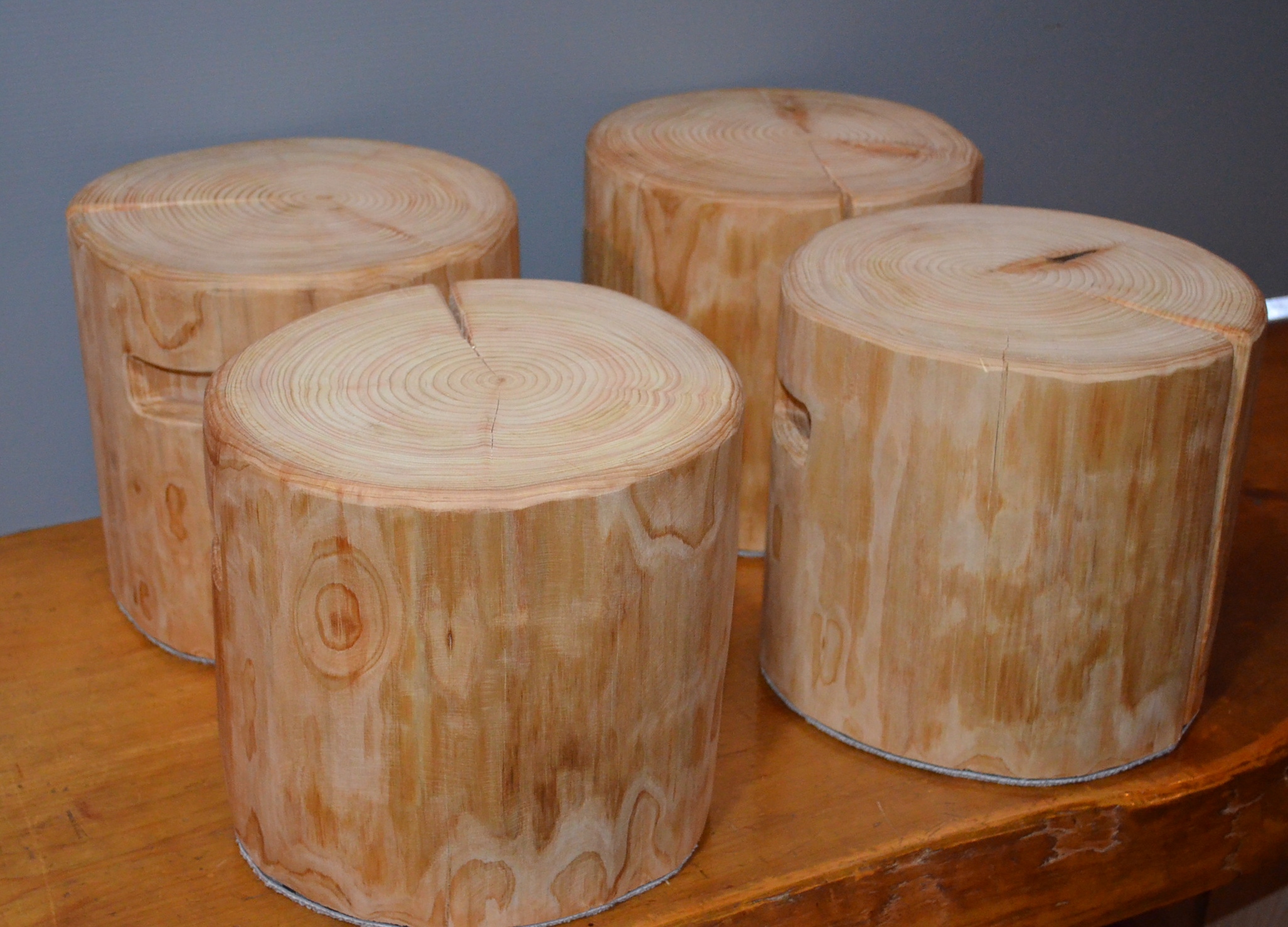 檜丸太椅子スツールNo.1164