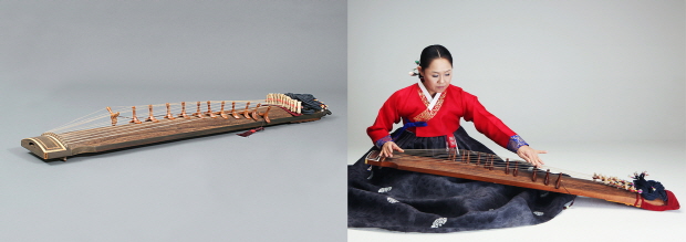 高級 伽耶琴 カヤグム 伽耶琴 カヤグム 12弦 楽器 弦楽器 民族楽器