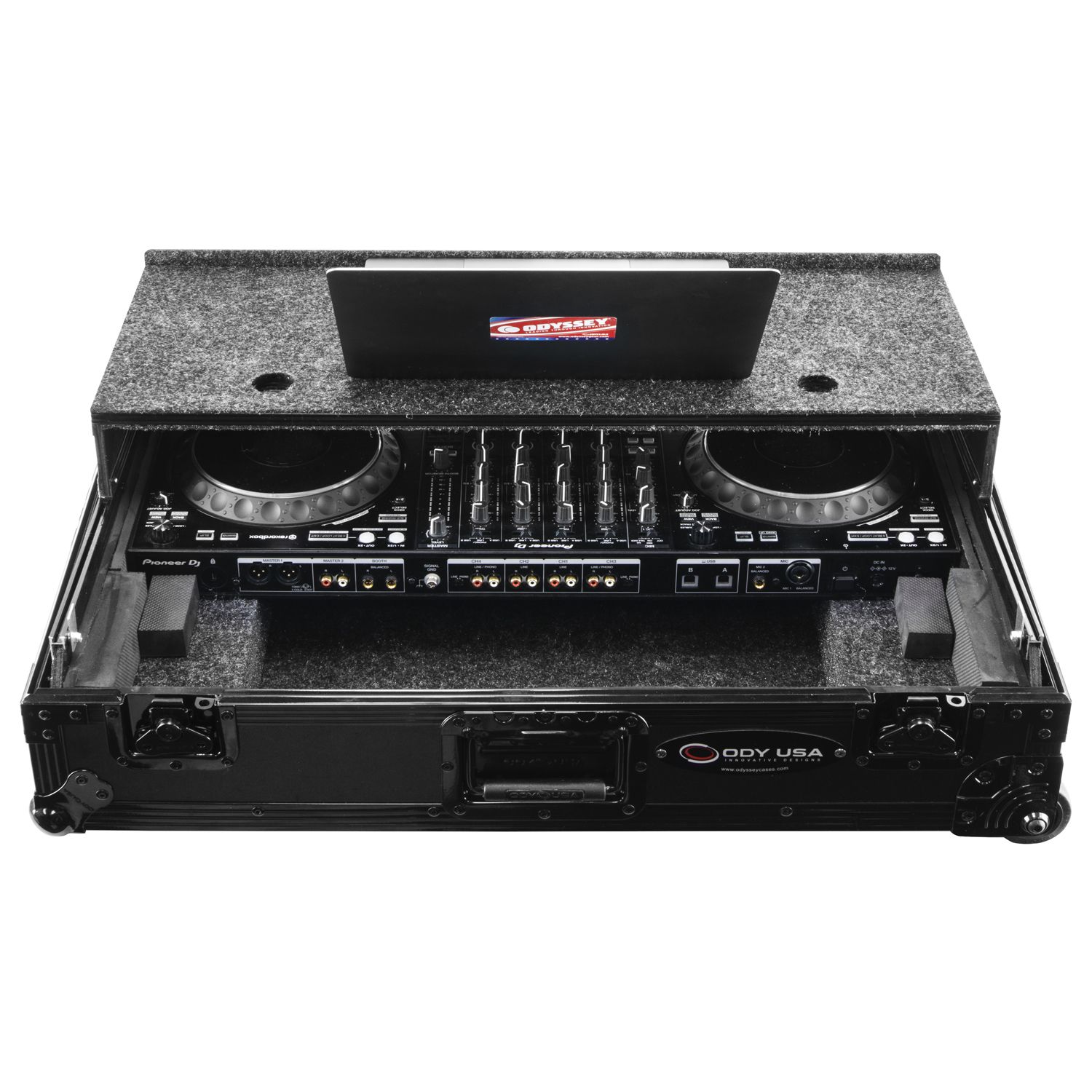 Pioneer DDJ-1000/DDJ-1000SRT Black Label Case with Glide Laptop