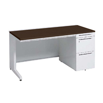 3V1SAH-MK28 オカムラ アドバンス 右片袖1400幅 本体ホワイト 天板