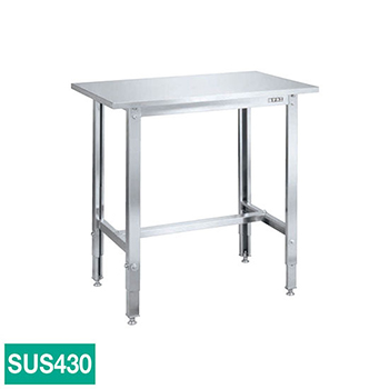 SUT3-127LCN サカエ ステンレス高さ調整作業台 SUS304天板 幅1200 奥行