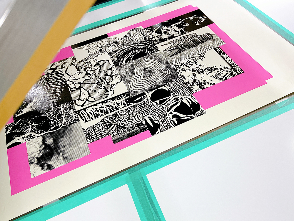 激稀少シルクスクリーンポスター/GAUZE/ポスターフレーム付 激稀少