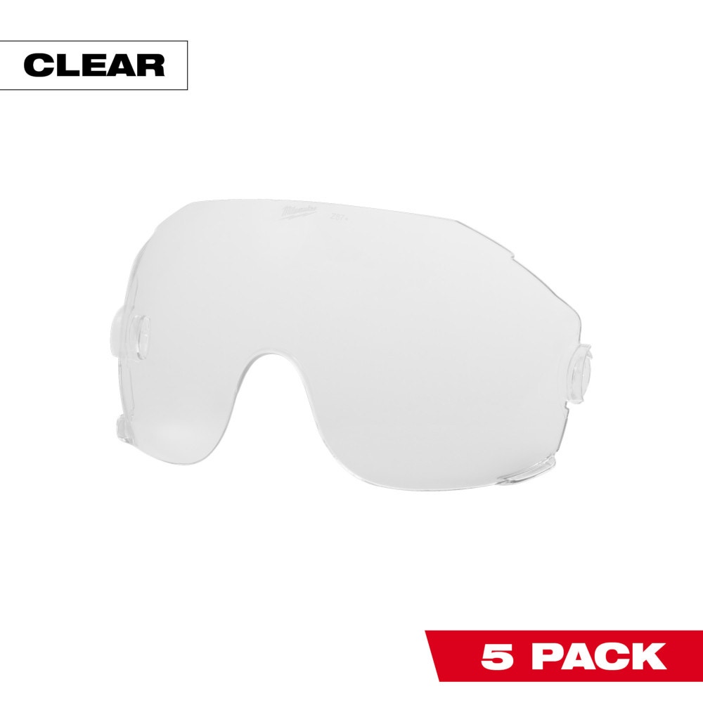 Milwaukee 5 Pack Clear Eye Visor Replacement Lenses 48-73-1450