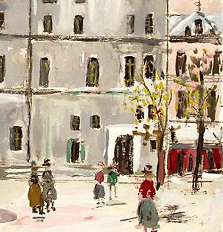 Maurice Utrillo 古びた 中学校 モーリス・ユトリロ 「古びた中学校