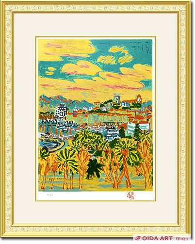 絵画 油彩肉筆画 真作 姫野陸郎 『イチョウ』F3 【公式通販】