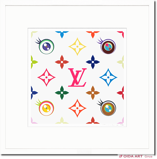 村上隆 版画 【ルイ・ヴィトン,スーパーフラット,ピンク】 ED50 村上隆