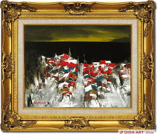 葛西四雄 北の海 | 絵画など美術品の販売と買取 | 東京・銀座 おいだ美術