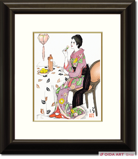 竹久夢二 青い酒 | 絵画など美術品の販売と買取 | 東京・銀座 おいだ美術