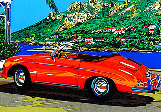 ☆【希少】鈴木英人1000ピースパズル コートダジュールの小高い丘 鈴木