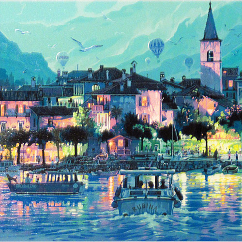 絵画 笹倉鉄平 アートポスター 光と影の魔術師 絵画 笹倉鉄平 アート