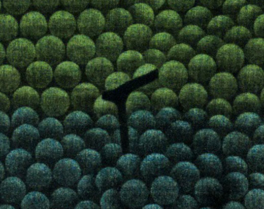 浜口陽三作品（緑と紫のぶどう）【配送日条件あり】 浜口陽三作品（緑