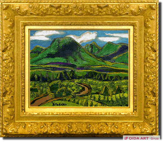 田崎広助 田崎廣助磁彩画 陶板絵画 田崎広助 田崎廣助磁彩画 陶板絵画