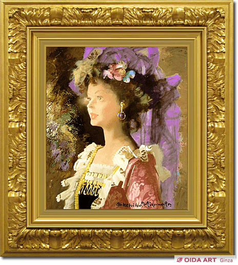 裸婦、美人画、絵画、しなりk、山本英二、真作、新品額縁、高塚省吾