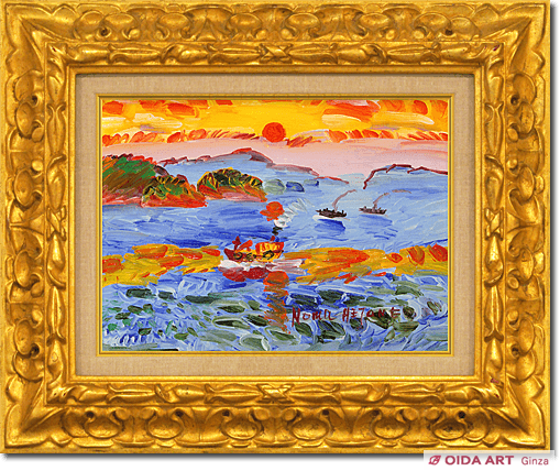 冬の海 小出宏 油彩画 1978年 冬の海 小出宏