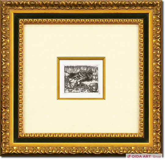 伊藤和生 藤田嗣治作「アトリエの自画像Ⅰ」白黒写真から油彩画にて