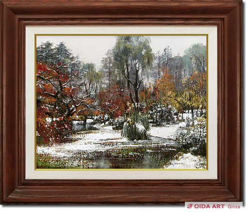 黒沢信男 初雪の森 | 絵画など美術品の販売と買取 | 東京・銀座 おいだ美術