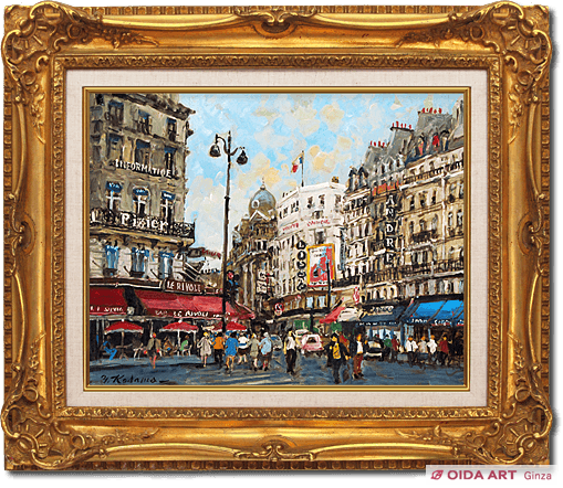 児玉 幸雄、「パリ風景」、希少画集・額装画、状態良好 児玉 幸雄