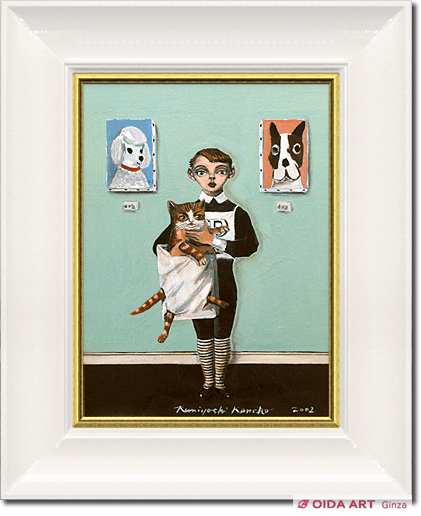 処分価格】☆金子國義 『よこしまな祈り』☆油彩 F6号 油絵 金子国義