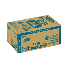 キリン 氷結 無糖 レモン Alc．4％ 500ml缶6缶パック｜酒類